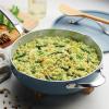 image:imageTramontina Vue AllinOne Plus Pan Set 5Quart Ceramic Non Stick Cooking Pan with Glass Lid Steamer Insert Beechwood Utensils Splatter Screen Pot Holder GreenBlue