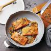image:imageTramontina Vue AllinOne Plus Pan Set 5Quart Ceramic Non Stick Cooking Pan with Glass Lid Steamer Insert Beechwood Utensils Splatter Screen Pot Holder GreenWhite