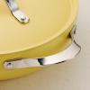 image:imageTramontina Vue AllinOne Plus Pan Set 5Quart Ceramic Non Stick Cooking Pan with Glass Lid Steamer Insert Beechwood Utensils Splatter Screen Pot Holder GreenYellow