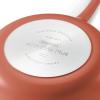 image:imageTramontina Vue AllinOne Plus Pan Set 5Quart Ceramic Non Stick Cooking Pan with Glass Lid Steamer Insert Beechwood Utensils Splatter Screen Pot Holder GreenOrange