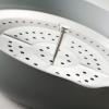 image:imageTramontina Vue AllinOne Plus Pan Set 5Quart Ceramic Non Stick Cooking Pan with Glass Lid Steamer Insert Beechwood Utensils Splatter Screen Pot Holder GreenGray