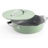 image:imageTramontina Fiora 425Quart Multipurpose Ceramic Non Stick Cooking Pan with Lid MintMint