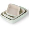 image:imageTramontina Mae 3Piece Ceramic Porcelain Baking Pans Set Non Stick Casserole Dishes for Oven Rectangular Bakeware for Lasagna Cakes and Loafs BlackMint