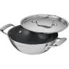 image:imageTramontina Utsava TriPly Clad Stainless Steel 18Quart Kadai with Lid and Ceramic Non Stick Interior InductionReady Small Kadhai Pot for Indian CookingCeramic