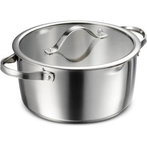 image:imageTramontina Tempo TriPly Base Stainless Steel 12Inch Large Frying Pan InductionReady Skillet OvenSafe DishwasherSafeDutch Oven