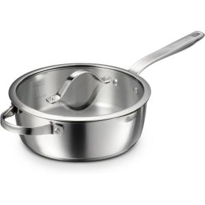 image:imageTramontina Tempo TriPly Base Stainless Steel 12Inch Large Frying Pan InductionReady Skillet OvenSafe DishwasherSafeSaute Pan