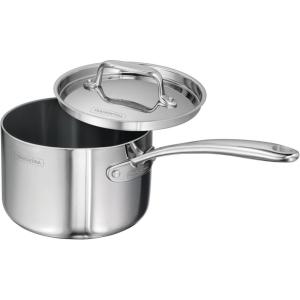 image:imageTramontina Utsava TriPly Clad Stainless Steel 10Inch Square Grill Pan with Ceramic Non Stick Interior InductionReadySauce Pan
