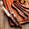image:imageTramontina 12 Piece Silverware Set  Dark brown handle utensils set