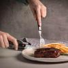 image:imageTramontina Cutlery Set with Steak Knives 12 Piece Sharp Knife and Fork Set with Wooden Handles Camping Kitchen Rustic Dishwasher Safe 29899199Brown