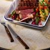 image:imageTramontina Cutlery Set with Steak Knives 12 Piece Sharp Knife and Fork Set with Wooden Handles Camping Kitchen Rustic Dishwasher Safe 29899199Brown