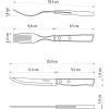image:imageTramontina Cutlery Set with Steak Knives 24 Piece Sharp Knife Forks Teaspoons Tablespoons with Wooden Handles Camping Kitchen Rustic 22299050
