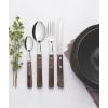 image:imageTramontina Cutlery Set with Steak Knives 24 Piece Sharp Knife Forks Teaspoons Tablespoons with Wooden Handles Camping Kitchen Rustic Dishwasher Safe 21199905