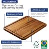 image:imageTramontina FSC Certified Brazilian Tigerwood Cutting and Serving Board Set  3 Pack 15 x 11in 12 x 8in 9 x 6in 81000050DS2 Pack