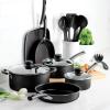 image:imageTramontina Primaware 15Piece Non Stick Cookware Set with Lids and Utensils Aluminum Nonstick Pots and Pans Kitchen Set StormStorm