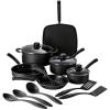 image:imageTramontina Primaware 15Piece Non Stick Cookware Set with Lids and Utensils Aluminum Nonstick Pots and Pans Kitchen Set StormStorm