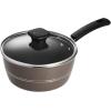 image:imageTramontina Sicilia 10Piece Non Stick Cookware Set with Glass Lids Aluminum Nonstick Pots and Pans Kitchen Set HazelnutHazelnut