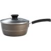 image:imageTramontina Sicilia 10Piece Non Stick Cookware Set with Glass Lids Aluminum Nonstick Pots and Pans Kitchen Set HazelnutHazelnut