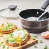 image:imageTramontina Sicilia 10Piece Non Stick Cookware Set with Glass Lids Aluminum Nonstick Pots and Pans Kitchen Set HazelnutHazelnut