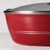 image:imageTramontina Sicilia 10Piece Non Stick Cookware Set with Glass Lids Aluminum Nonstick Pots and Pans Kitchen Set HazelnutRaspberry