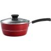 image:imageTramontina Sicilia 10Piece Non Stick Cookware Set with Glass Lids Aluminum Nonstick Pots and Pans Kitchen Set HazelnutRaspberry