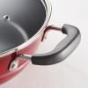 image:imageTramontina Sicilia 10Piece Non Stick Cookware Set with Glass Lids Aluminum Nonstick Pots and Pans Kitchen Set HazelnutRaspberry