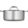 image:imageTramontina Signature TriPly Clad Stainless Steel 2Quart Sauce Pan with Lid InductionReady DishwasherSafe NSFCertified Made in BrazilDUTCH OVEN