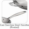 image:imageTramontina Signature TriPly Clad Stainless Steel 2Quart Sauce Pan with Lid InductionReady DishwasherSafe NSFCertified Made in BrazilFRY PAN