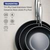 image:imageTramontina Signature TriPly Clad Stainless Steel 2Quart Sauce Pan with Lid InductionReady DishwasherSafe NSFCertified Made in BrazilFRY PAN Ceramic