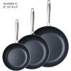 image:imageTramontina Signature TriPly Clad Stainless Steel 2Quart Sauce Pan with Lid InductionReady DishwasherSafe NSFCertified Made in BrazilFRY PAN Ceramic