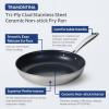 image:imageTramontina Signature TriPly Clad Stainless Steel 2Quart Sauce Pan with Lid InductionReady DishwasherSafe NSFCertified Made in BrazilFRY PAN Ceramic