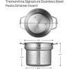 image:imageTramontina Signature TriPly Clad Stainless Steel 2Quart Sauce Pan with Lid InductionReady DishwasherSafe NSFCertified Made in BrazilPASTA INSERT