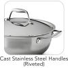 image:imageTramontina Signature TriPly Clad Stainless Steel 2Quart Sauce Pan with Lid InductionReady DishwasherSafe NSFCertified Made in BrazilUNIVERSAL PAN