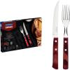 image:imageTramontina 12Pieces Barbecue Set 6 Knives 6 ForksRed
