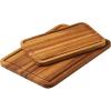 image:imageTramontina FSC Certified Brazilian Tigerwood Cutting and Serving Board Set  3 Pack 15 x 11in 12 x 8in 9 x 6in 81000050DS2 Pack