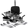 image:imageTramontina Primaware 15Piece Non Stick Cookware Set with Lids and Utensils Aluminum Nonstick Pots and Pans Kitchen Set StormSilver