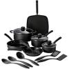 image:imageTramontina Primaware 15Piece Non Stick Cookware Set with Lids and Utensils Aluminum Nonstick Pots and Pans Kitchen Set StormStorm