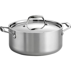 image:imageTramontina Signature TriPly Clad Stainless Steel 2Quart Sauce Pan with Lid InductionReady DishwasherSafe NSFCertified Made in BrazilDUTCH OVEN