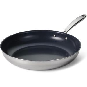 image:imageTramontina Signature TriPly Clad Stainless Steel 2Quart Sauce Pan with Lid InductionReady DishwasherSafe NSFCertified Made in BrazilFRY PAN Ceramic