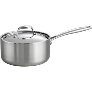 image:imageTramontina Signature TriPly Clad Stainless Steel 2Quart Sauce Pan with Lid InductionReady DishwasherSafe NSFCertified Made in BrazilSAUCE PAN