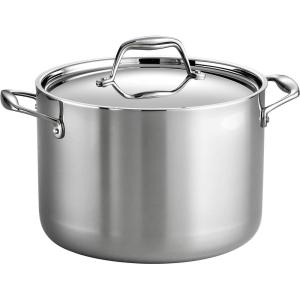 image:imageTramontina Signature TriPly Clad Stainless Steel 2Quart Sauce Pan with Lid InductionReady DishwasherSafe NSFCertified Made in BrazilSTOCK POT