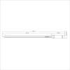 image:imageTramontina 26418065 Wooden Handle Barbecue Skewer Churrasco Skewers Double 256 inches 65 cm For Large Meats Made in Brazil TRAMONTINA65cm