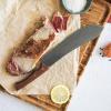 image:imageTramontina Churrasco Black Black Blade Stainless Carving Knife 250mm Best Design for Outdoor Use Gyu Knife Stainless Steel Blade Wood Handle Made in Brazil 22841110 TRAMONTINA Black10 Meat Knife