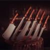 image:imageTramontina Churrasco Black Black Blade Stainless Carving Knife 250mm Best Design for Outdoor Use Gyu Knife Stainless Steel Blade Wood Handle Made in Brazil 22841110 TRAMONTINA Black7 Cleaver