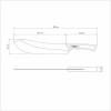 image:imageTramontina Churrasco Black Black Blade Stainless Carving Knife 250mm Best Design for Outdoor Use Gyu Knife Stainless Steel Blade Wood Handle Made in Brazil 22841110 TRAMONTINA Black10 Meat Knife