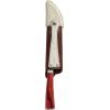 image:imageTramontina Churrasco Gaucho Forged Style Knives 7Inch HighCarbon Stainless Steel Knife with Leather Sheath Red Polywood Handle