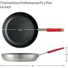 image:imageTramontina Professional 8Inch Non Stick Small Frying Pan HeavyGauge Aluminum Skillet with Reinforced Nonstick Coating Red Handle Dishwasher and Oven SafeNonstick Red handle