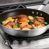image:imageTramontina Professional 8Inch Non Stick Small Frying Pan HeavyGauge Aluminum Skillet with Reinforced Nonstick Coating Red Handle Dishwasher and Oven SafeNonstick Gray handle