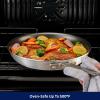 image:imageTramontina Professional 8Inch Non Stick Small Frying Pan HeavyGauge Aluminum Skillet with Reinforced Nonstick Coating Red Handle Dishwasher and Oven SafeNonstick Gray handle