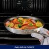 image:imageTramontina Professional 8Inch Non Stick Small Frying Pan HeavyGauge Aluminum Skillet with Reinforced Nonstick Coating Red Handle Dishwasher and Oven SafeNonstick Gray handle