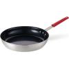 image:imageTramontina Professional 8Inch Non Stick Small Frying Pan HeavyGauge Aluminum Skillet with Reinforced Nonstick Coating Red Handle Dishwasher and Oven SafeCeramic Black